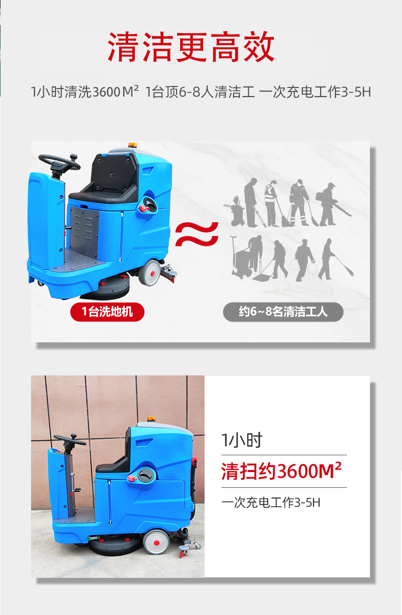 邢台驾驶式洗地机更适合用在高铁站